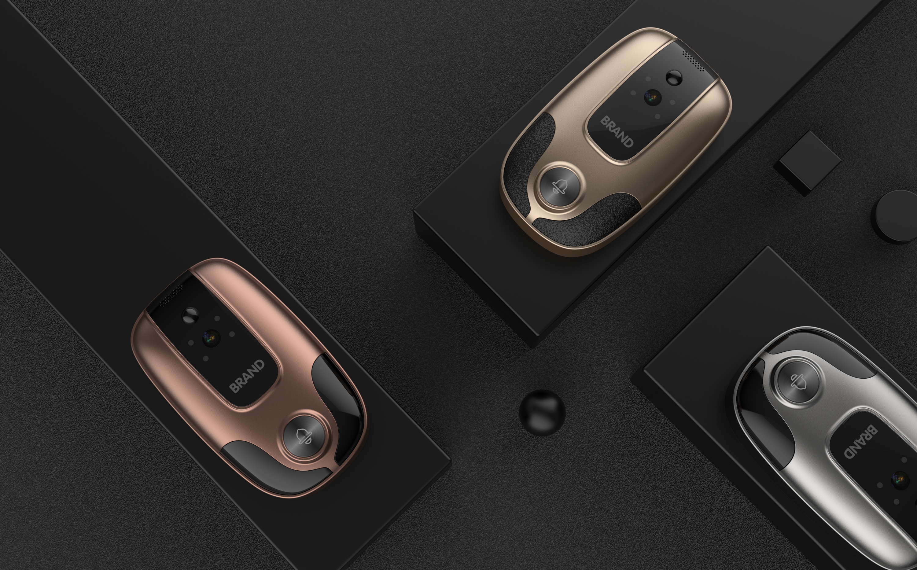 Simple, smart, doorbell, mellow, home, fashion，