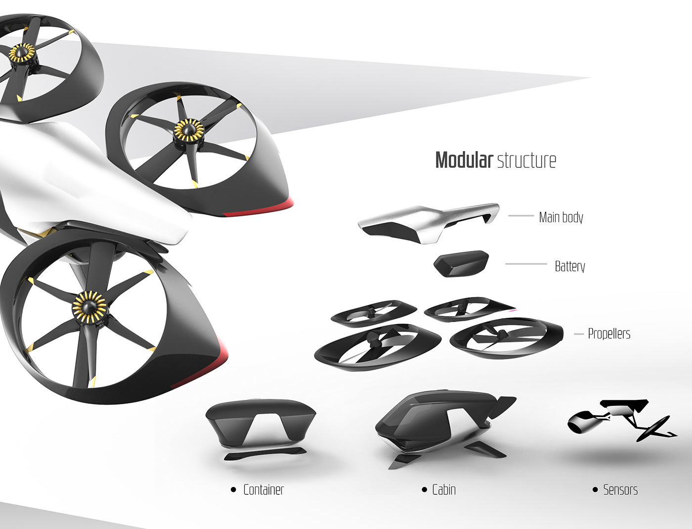 Intelligent technology，Cool look，industrial design，Future technology，concept，
