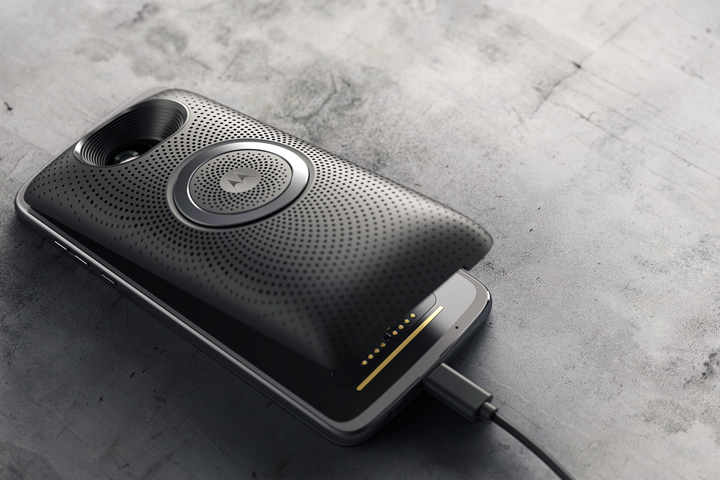 Moto Stereo，Motorola，motorcycle，speaker，Mobile phone shell，Matias Conti，2018 red dot award，2019if Award，