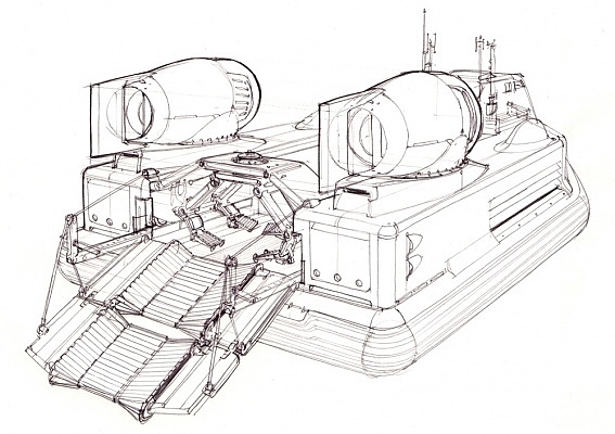 概念设计，未来交通工具，手绘，
