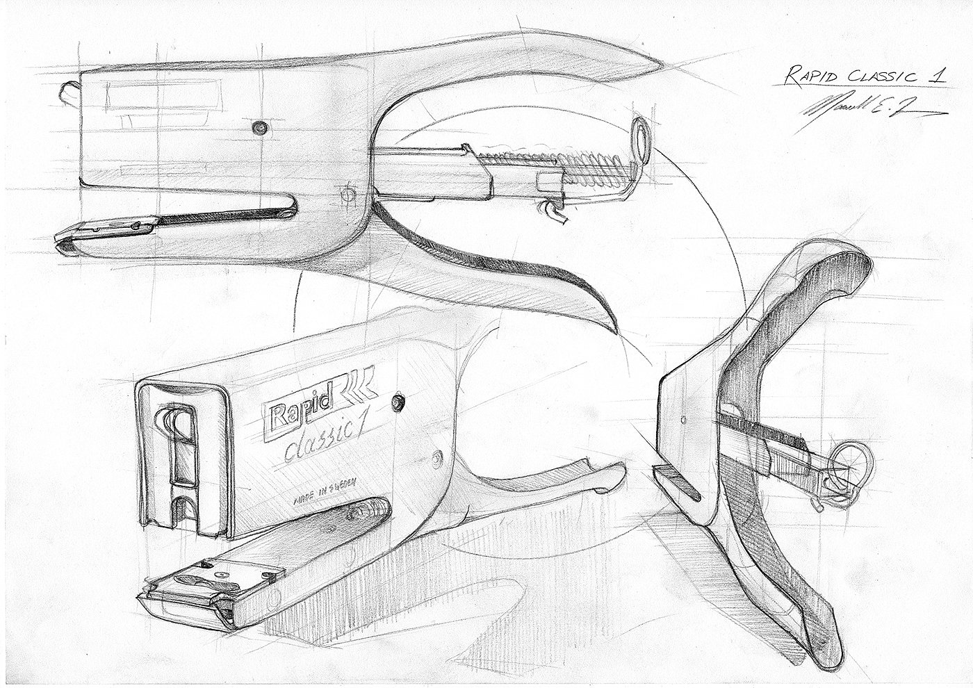 Hand drawn，Structural sketch，