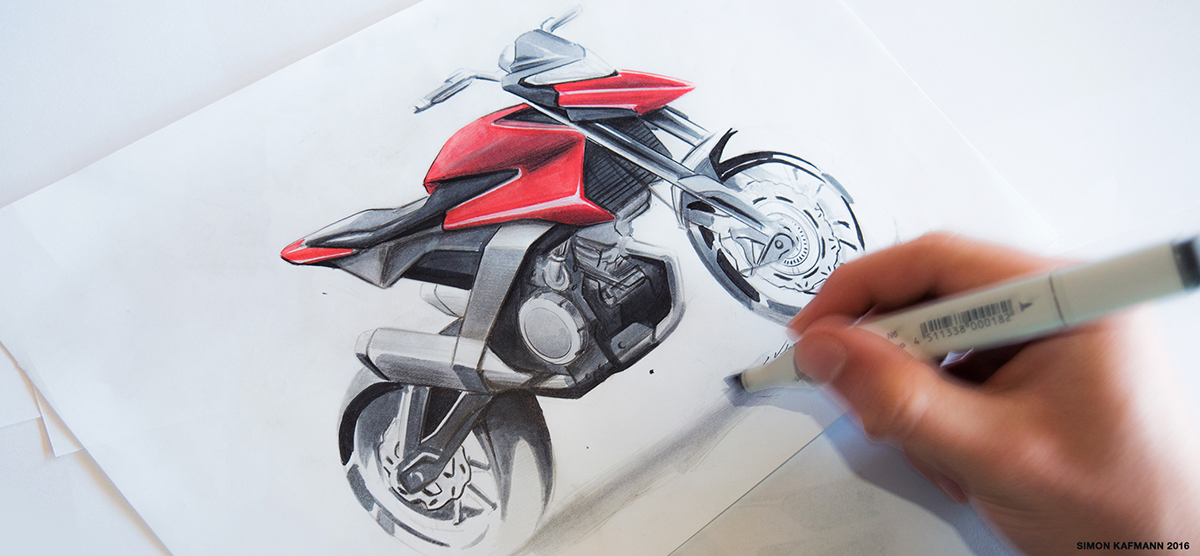 motorcycle，automobile，vehicle，Hand drawn，