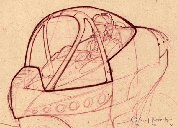 conceptual design，Future vehicles，Hand drawn，