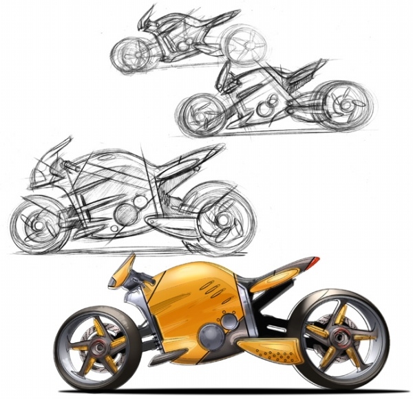 conceptual design，Future vehicles，Hand drawn，