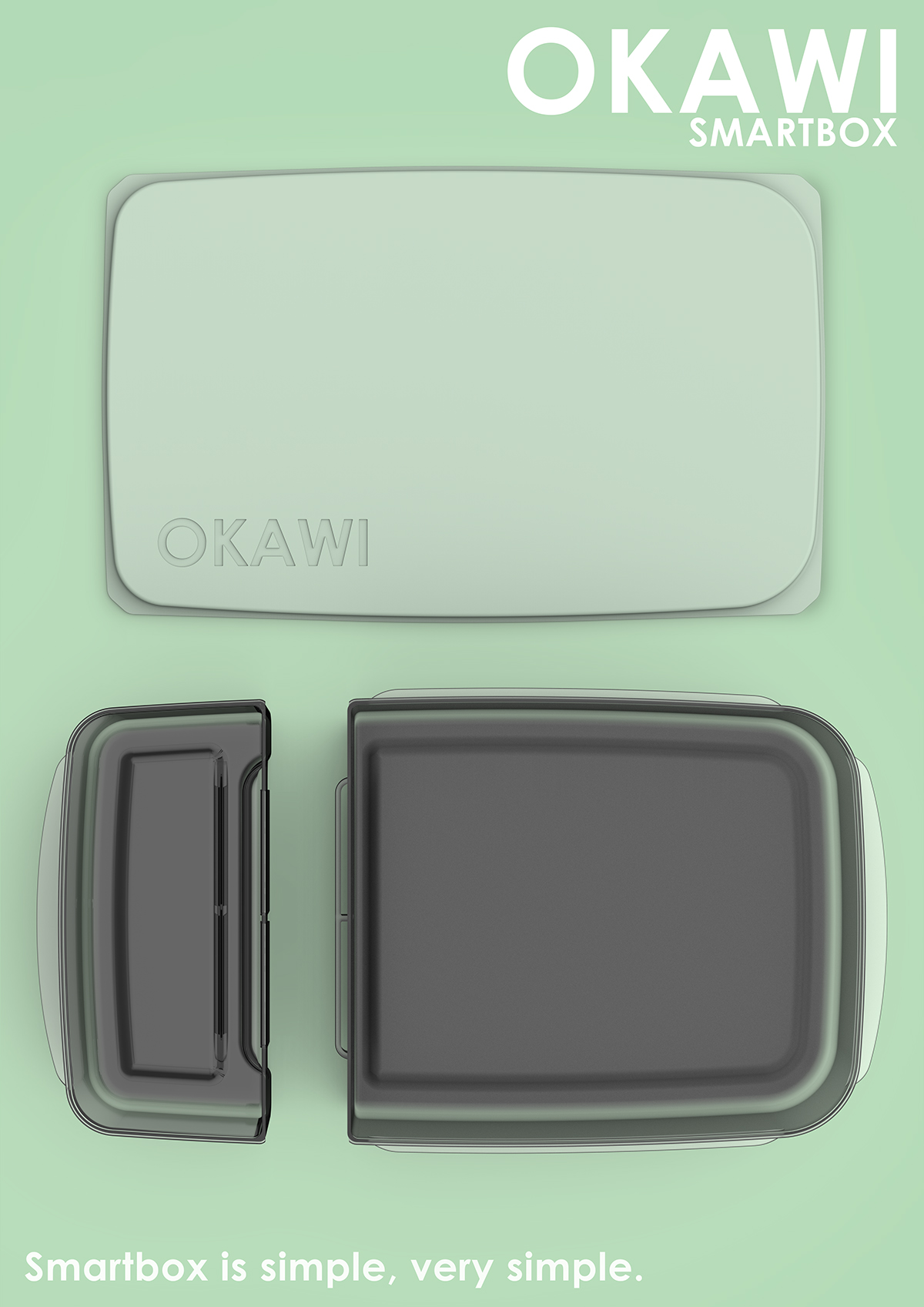 originality，tableware，Smart lunch box，Okawi，