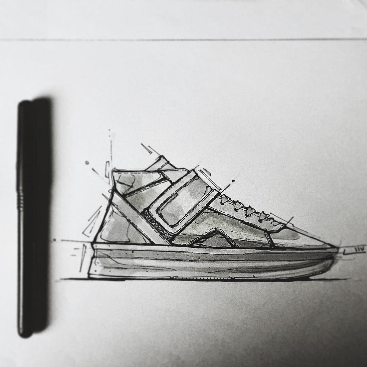 product design，Hand drawn，Sketch，shoes，