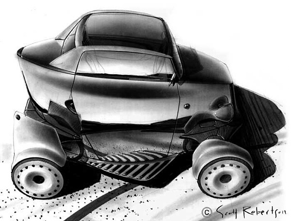 Future vehicles，conceptual design，Hand drawn，
