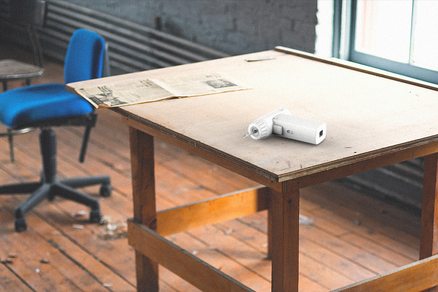 Electric drill，Changho Lee，white，MUJI，muji，