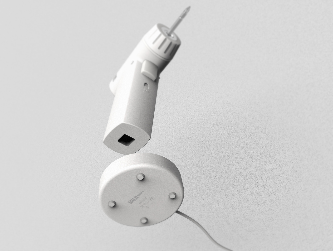 Electric drill，Changho Lee，white，MUJI，muji，