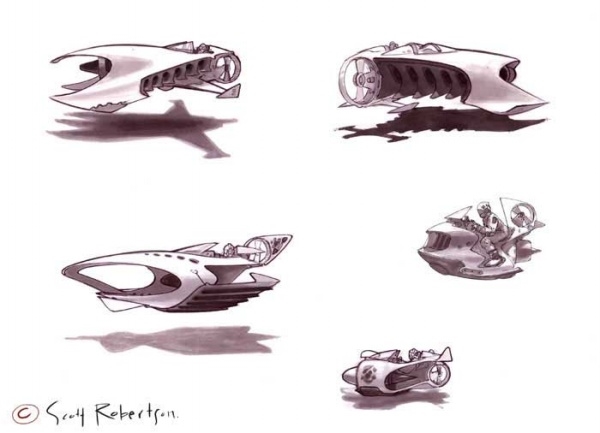 Future vehicles，conceptual design，Hand drawn，