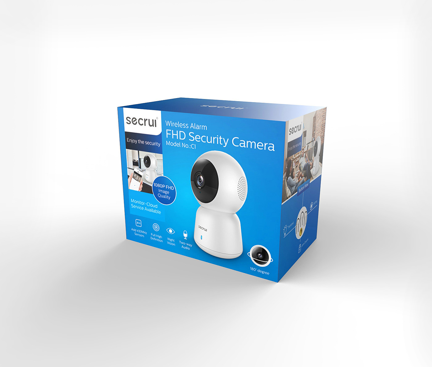 a burglar alarm，camera，monitor，Security，parts，