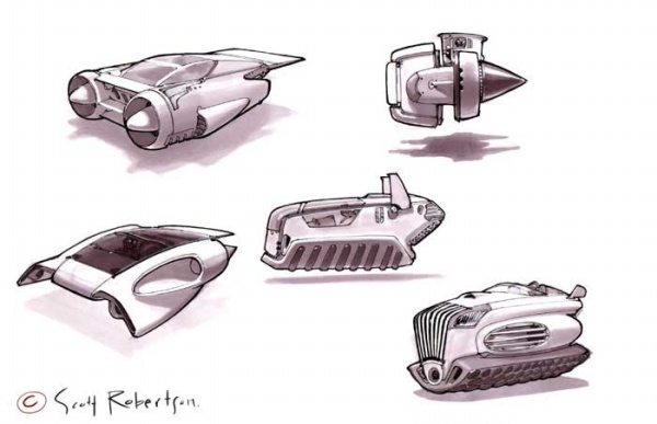 Future vehicles，conceptual design，Hand drawn，