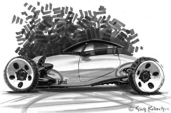 Future vehicles，conceptual design，Hand drawn，