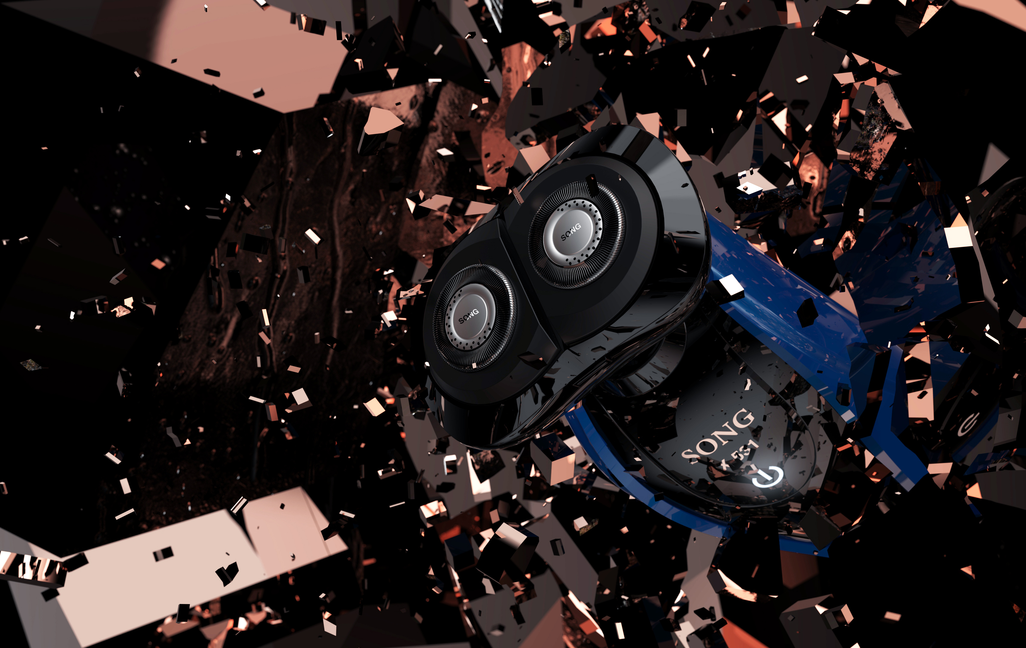 Men's razor design，