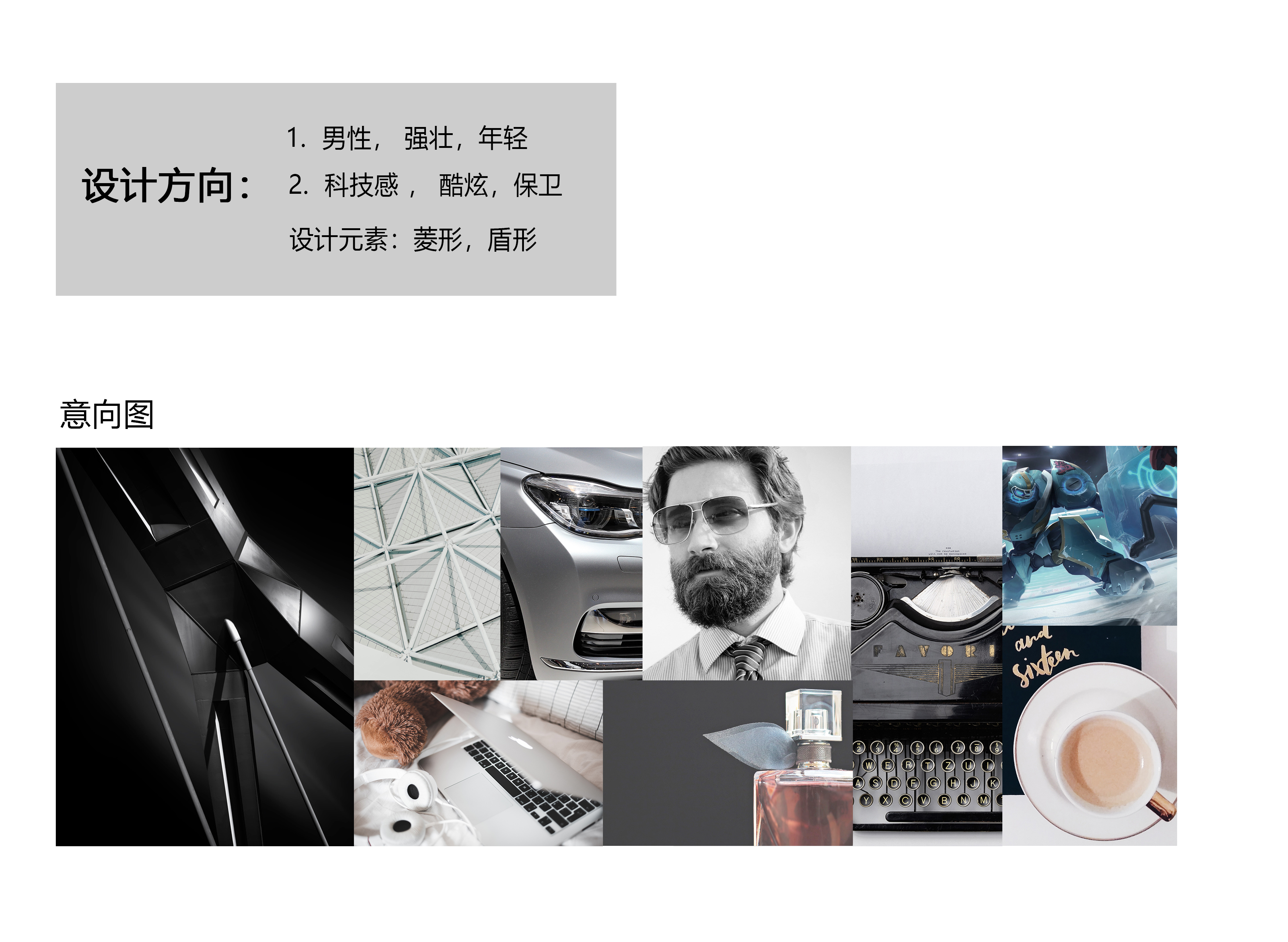 Men's razor design，