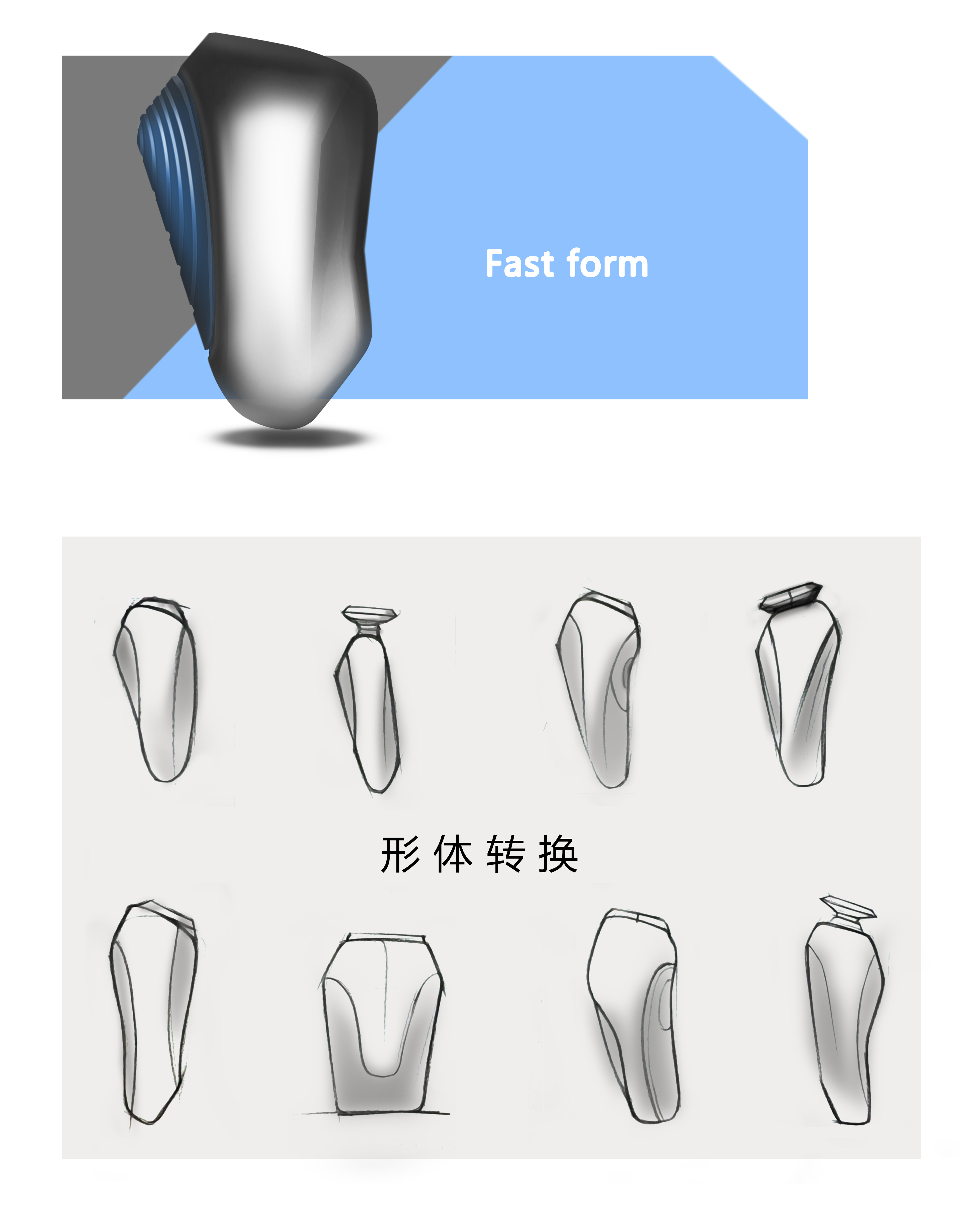Men's razor design，