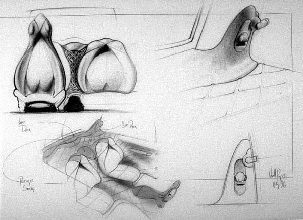 Future vehicles，conceptual design，Hand drawn，