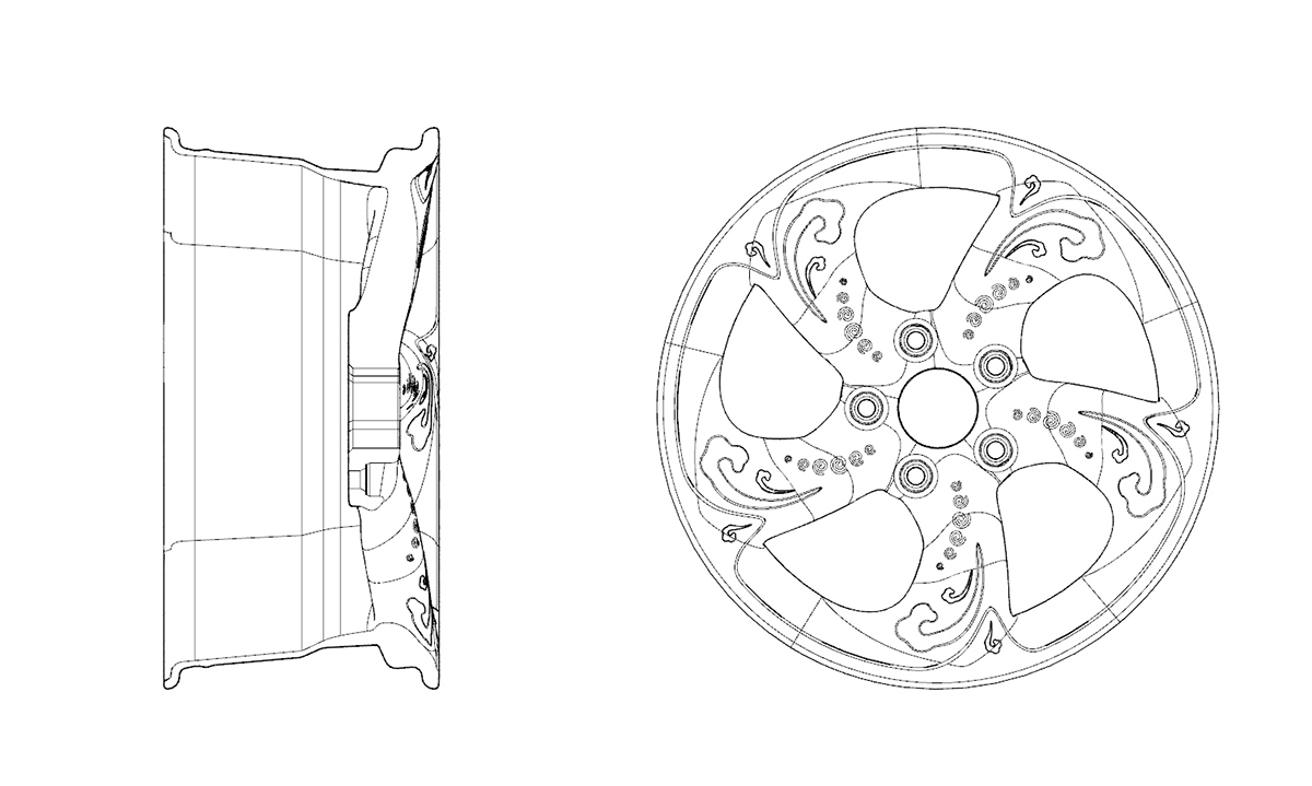 hub，wheel，Chinese style，