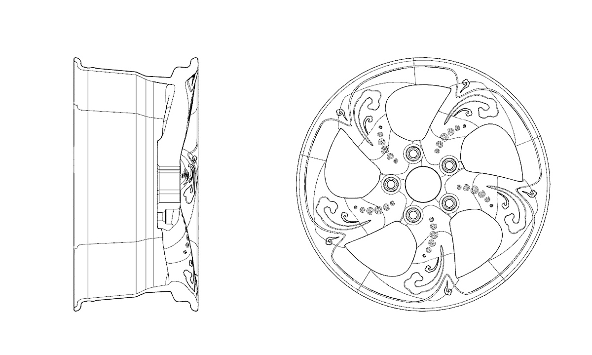 hub，wheel，Chinese style，