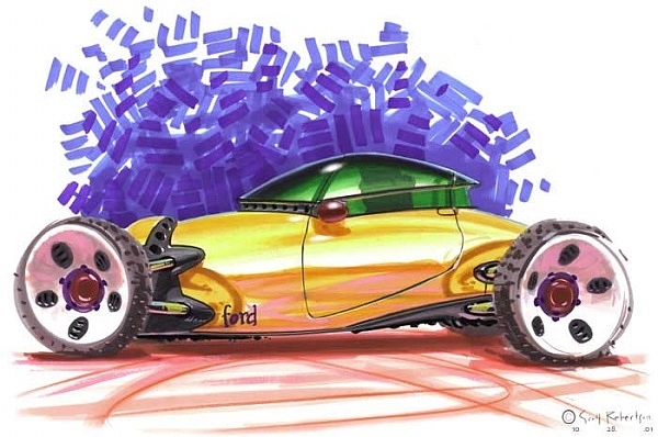 Future vehicles，conceptual design，Hand drawn，