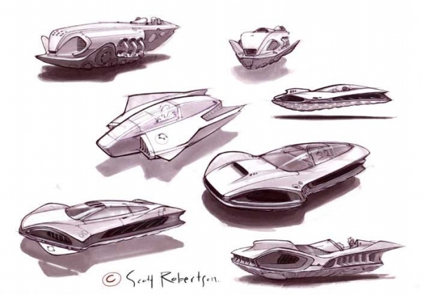 Future vehicles，conceptual design，Hand drawn，