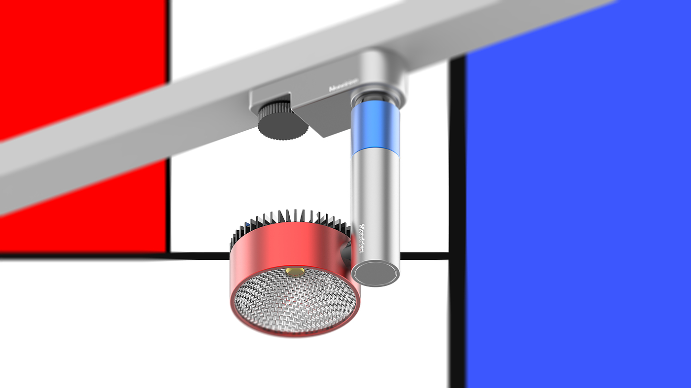 Track light，Mondrian，Commercial lamp，To one，