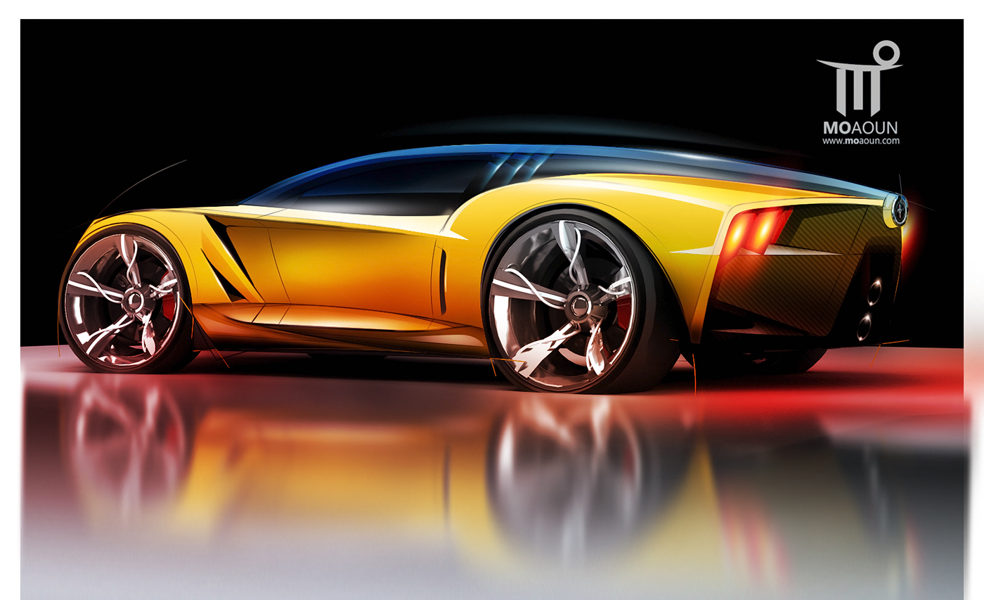 Hand drawn，Ford，Mon，automobile，ford，