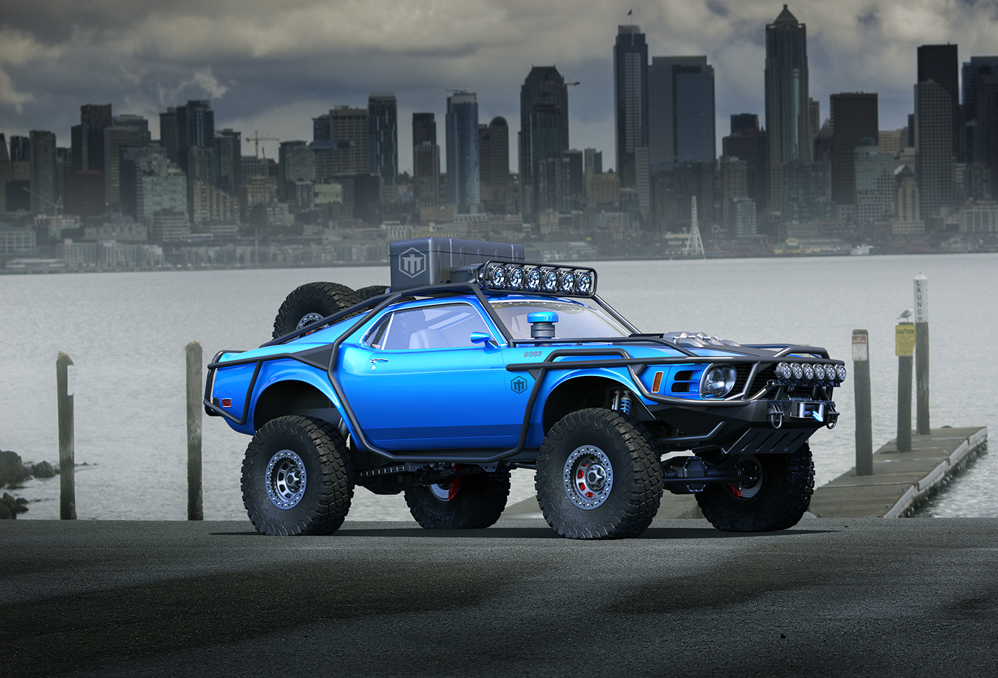 Off-road vehicle，Render，concept，