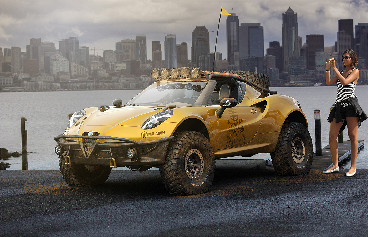 Off-road vehicle，Render，concept，