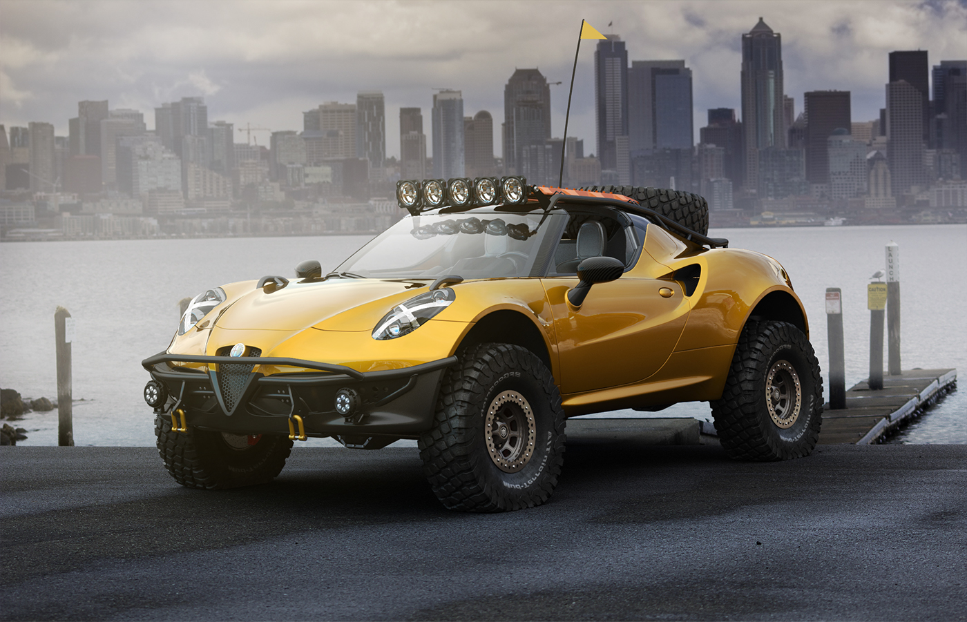 Off-road vehicle，Render，concept，