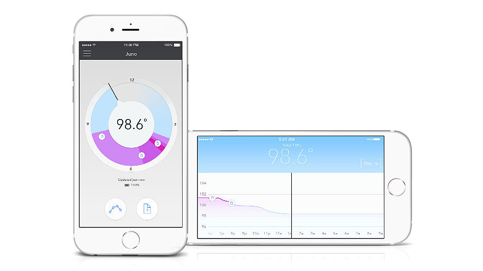 product design，Intelligent body temperature paste，Flexible thermometer，VivaLnk，