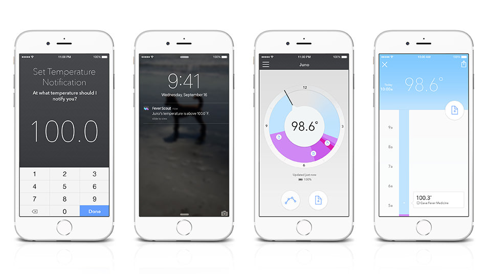 product design，Intelligent body temperature paste，Flexible thermometer，VivaLnk，