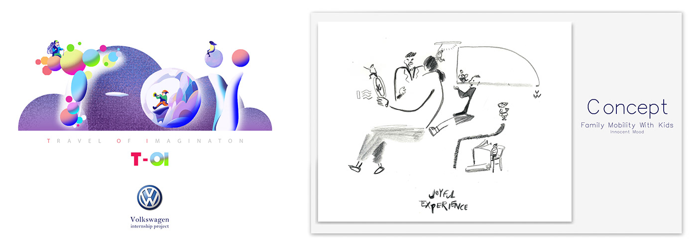 Hand drawn，public，Illustration，sample reels，