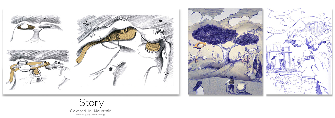 Hand drawn，public，Illustration，sample reels，