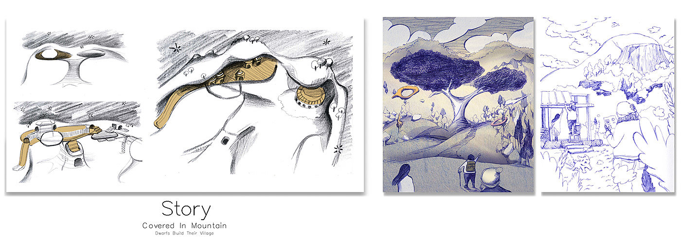 Hand drawn，public，Illustration，sample reels，