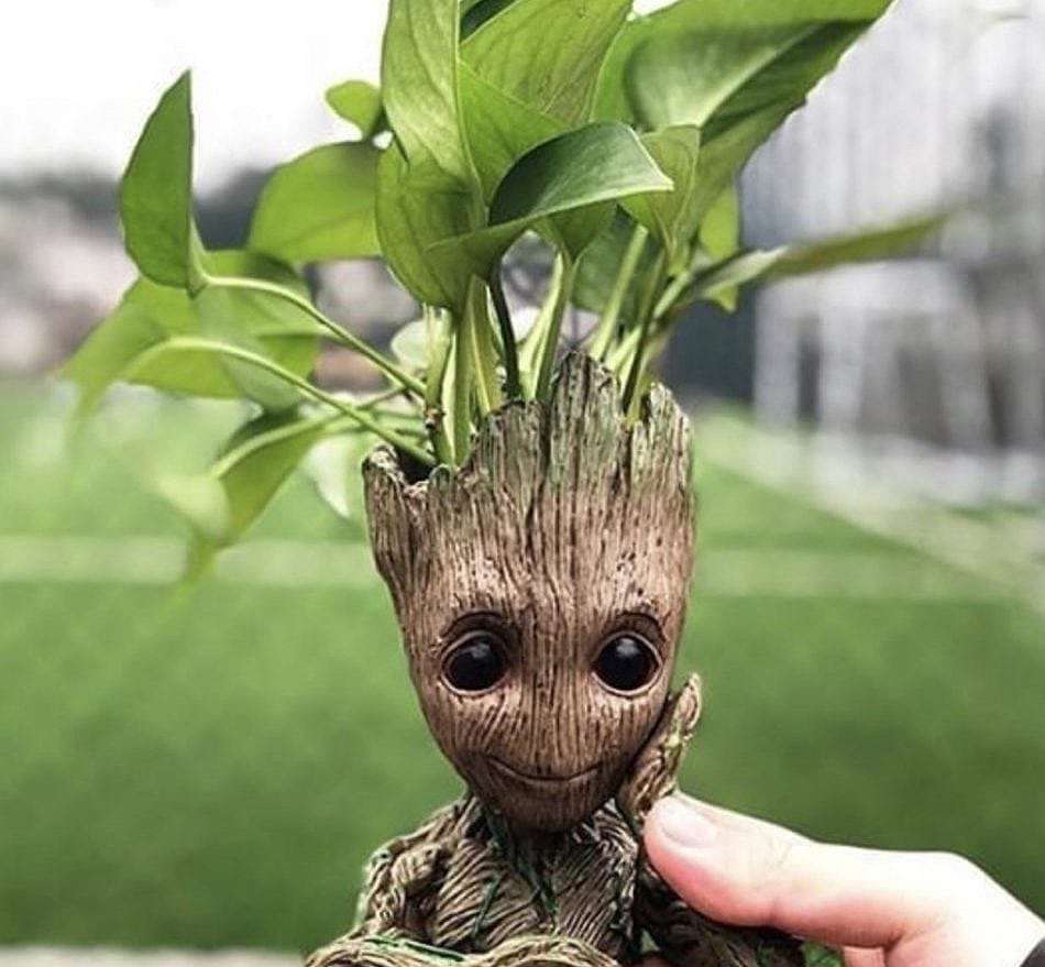 安全无毒，PVC材料，迷你花盆，Baby Groot，