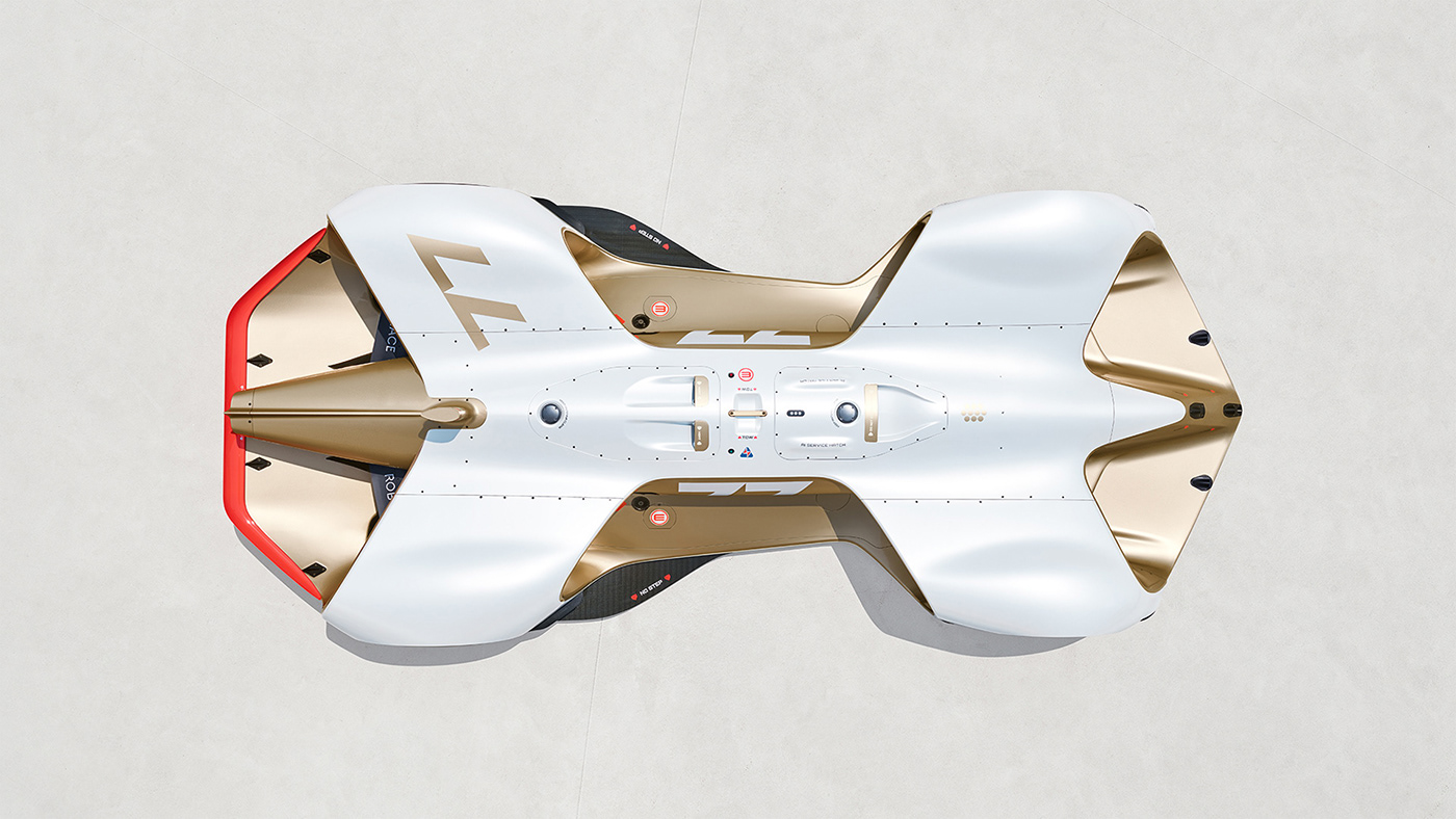 racing，Electric，Daniel Simon，Roborace，INK Studio，white，