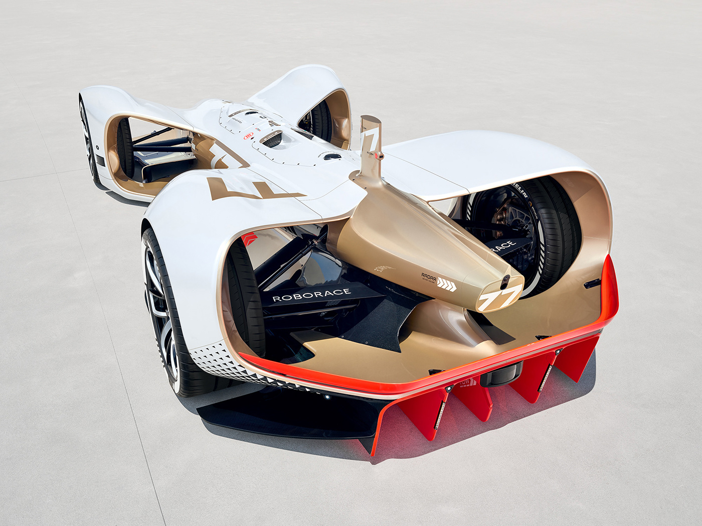 racing，Electric，Daniel Simon，Roborace，INK Studio，white，