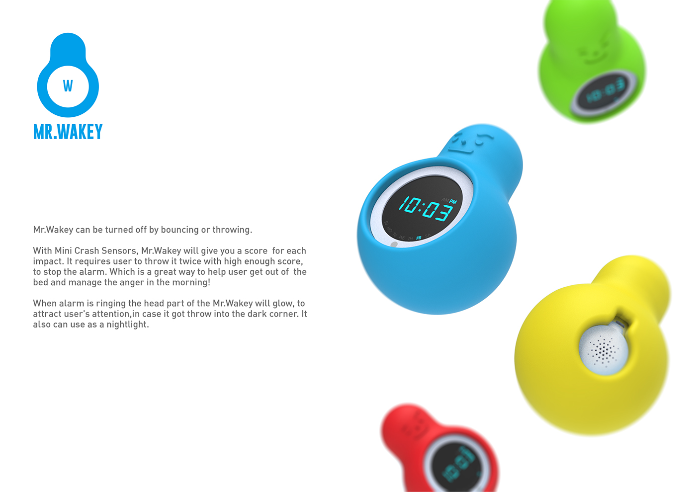 alarm clock，time，MR.WAKEY，