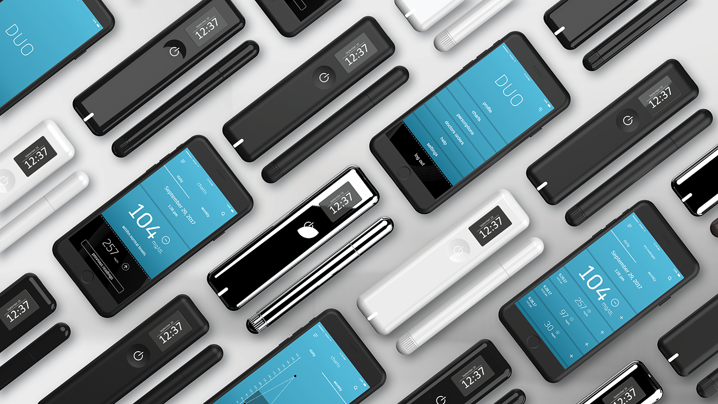 Medical equipment，Minimalist design ，Detection pen，Blood glucose meter，