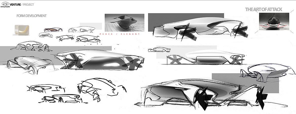 modern，Concept Car，Streamline body，automobile，Future car，