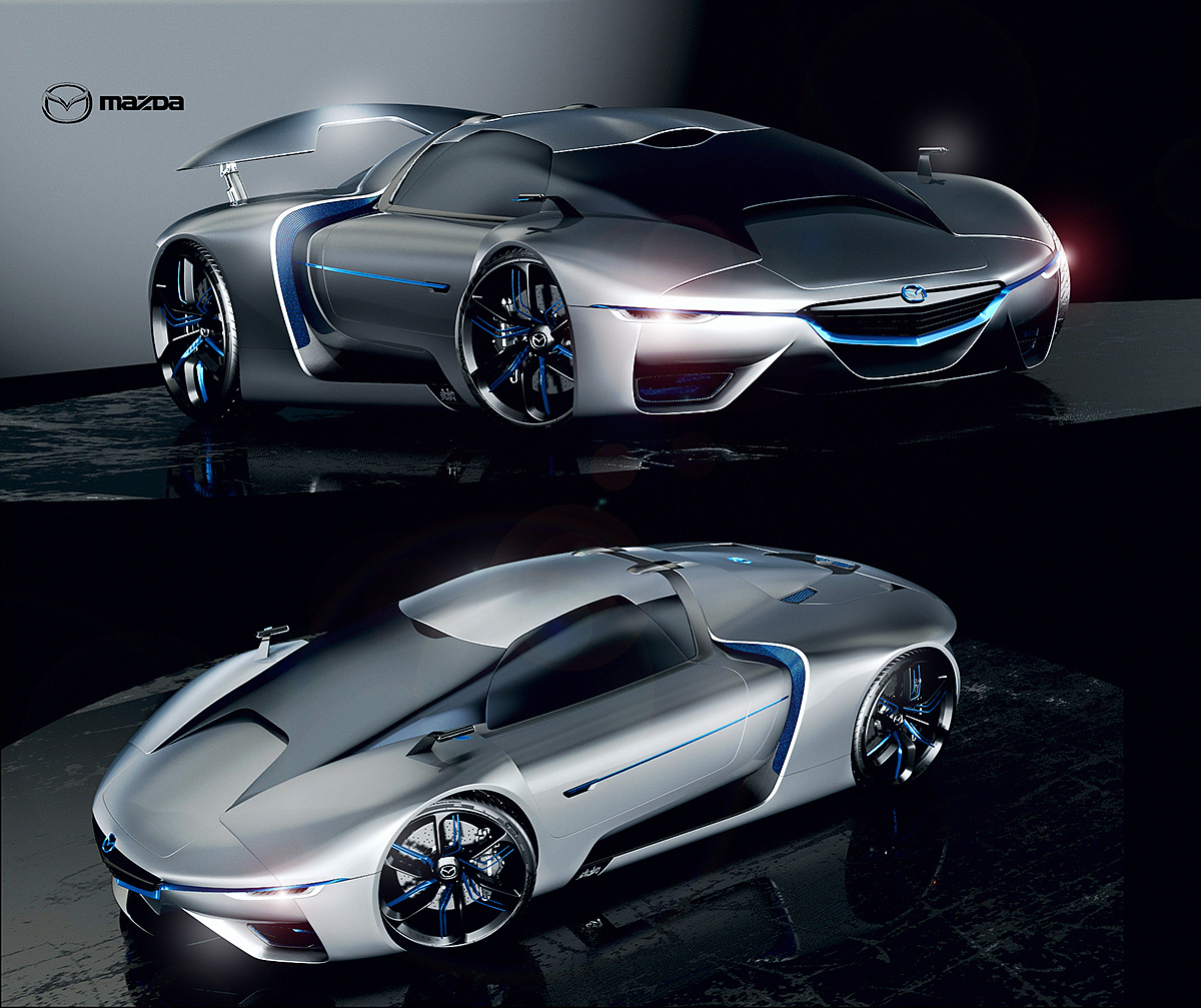 Sports car，Concept Car，Mazda，automobile，Super run，