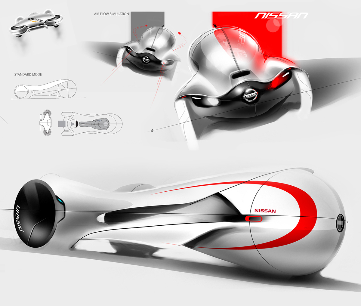 Nissan，Concept Car，Three wheeled vehicle，Future sports car，