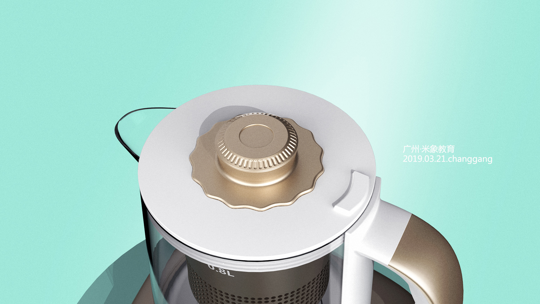 modeling，Render，texture of material，Light and shadow，later stage，inspiration，Rice elephant Education，product design，