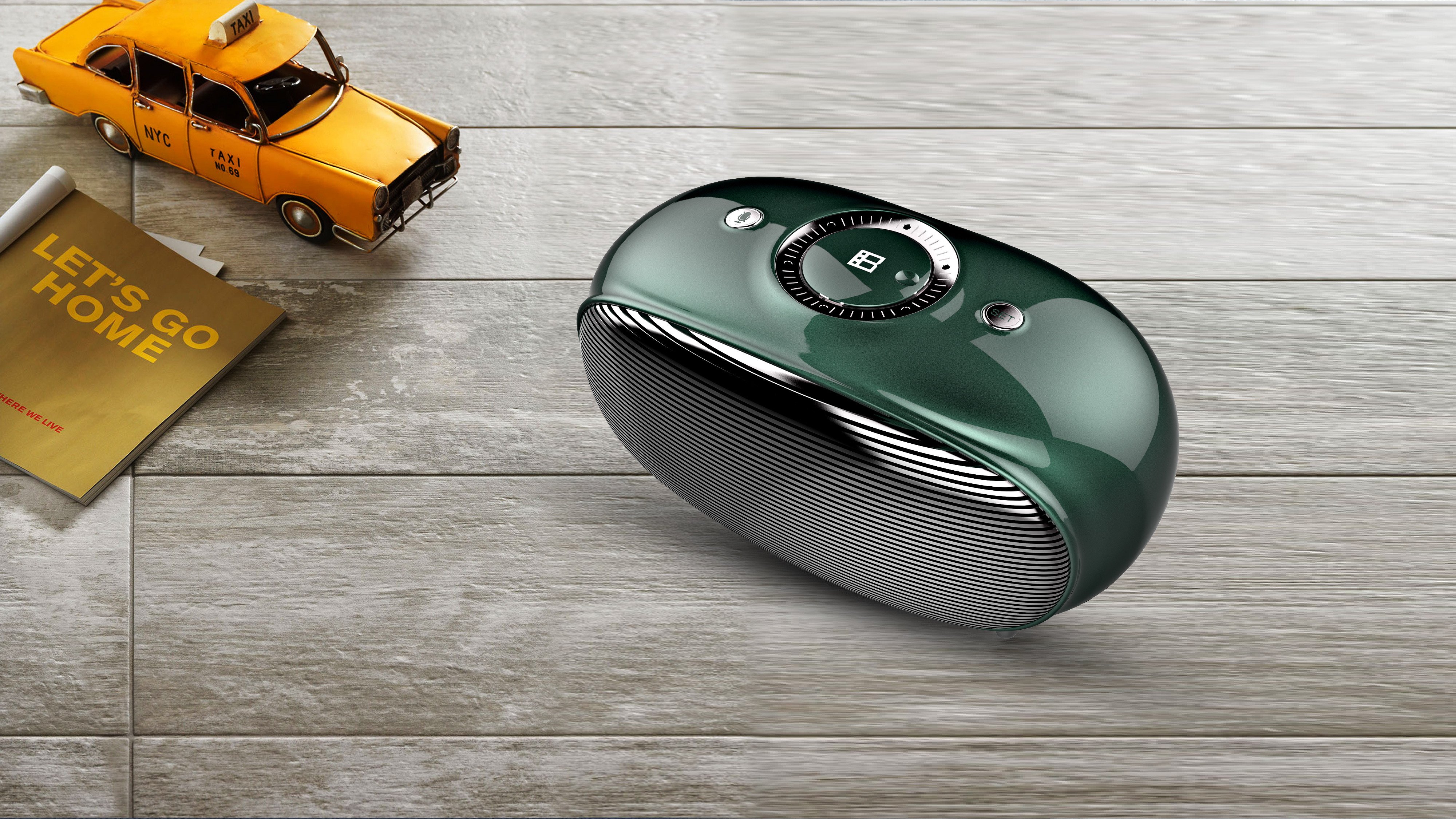 ai移动音响原创设计-复古音箱两小只来了哦