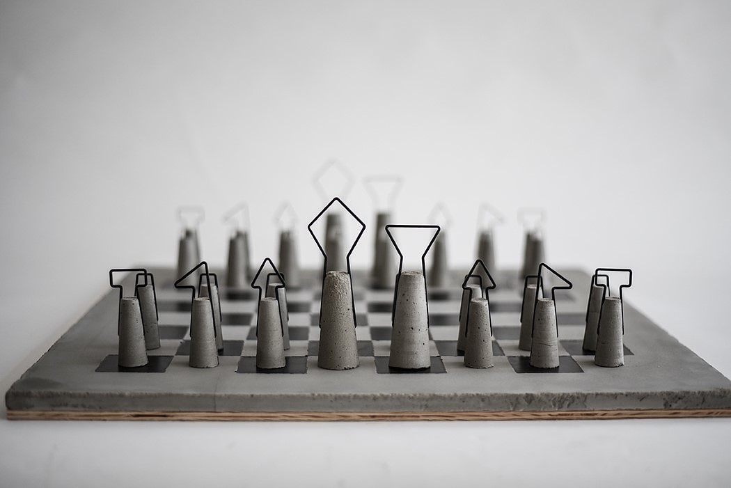 工业设计，混凝土，国际象棋，Daniel Skoták，