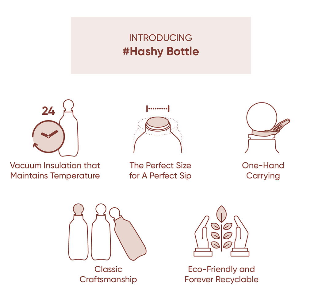 stainless steel，vacuum flask，Water bottle，Hashy，Daniel Joo，