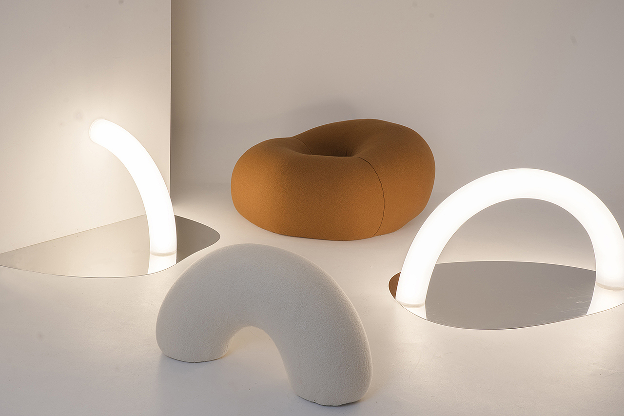 Tube lamp，lighting，Blow Chair，