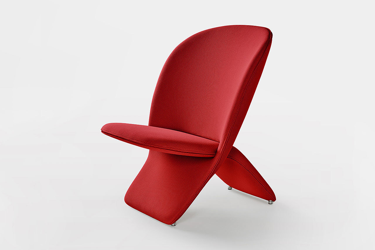 Niloo，椅子，Khodi Feiz，红色，