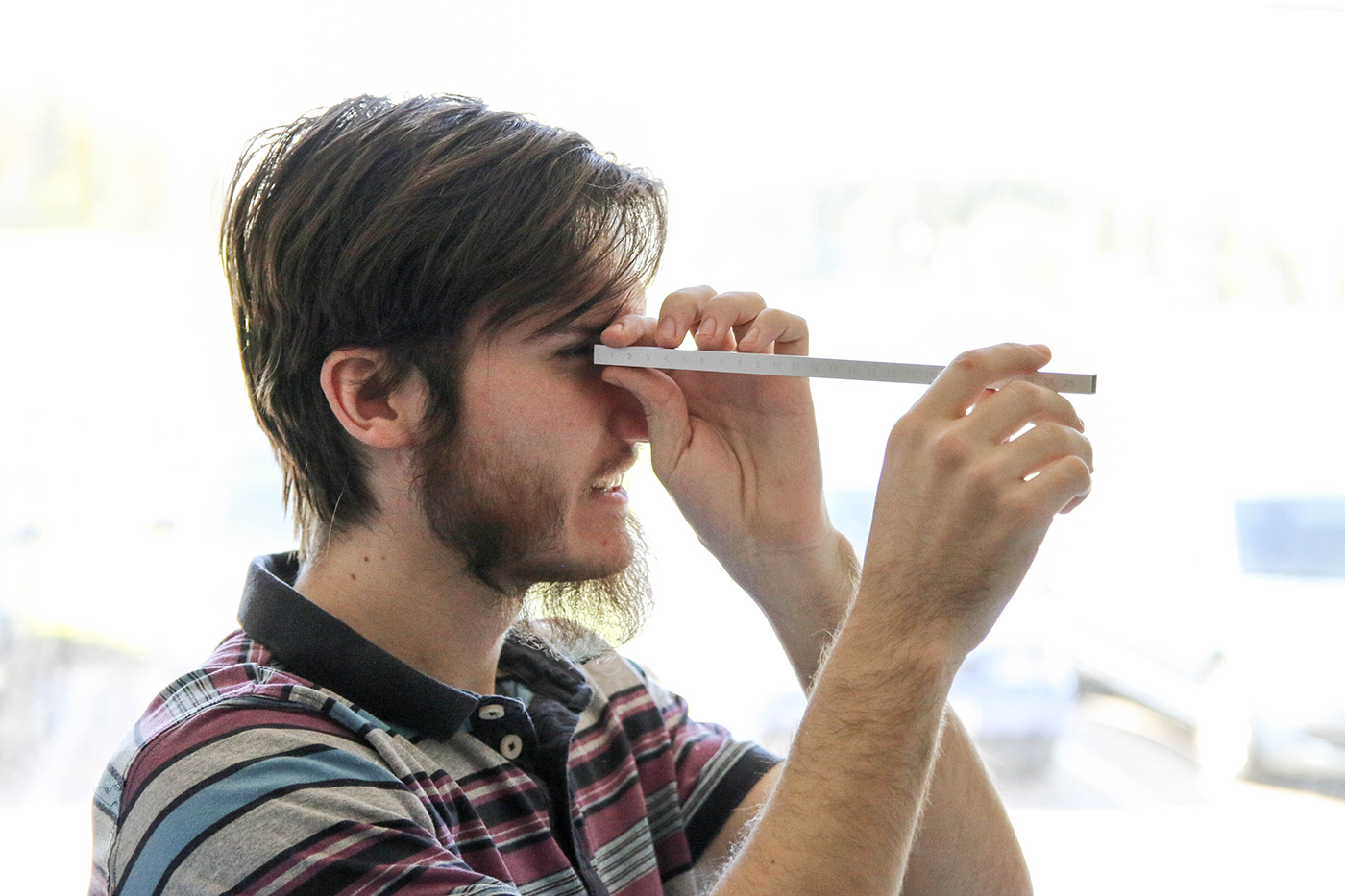 Grid ruler，aluminium，Lucas Avenas，